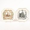 Pair Of Wallis Gimson And Co Ceramic Plates, Prime Ministers
