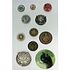 A Small Card Of Assorted Material Cat Buttons