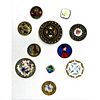 A Small Card Of Assorted Division 1 Enamel Buttons