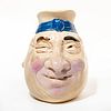 Large French Sarreguemines Character Jug, Jolly Fellow