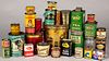 Collection of advertising tins