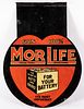 Morlife Battery enameled tin flange sign
