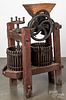 Large P. P. Mast cider press, 19th c.