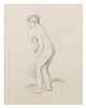 * Pierre-Auguste Renoir, (French, 1841-1919), Baigneuse debout en pied