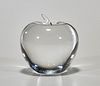 Tiffany & Co. Glass Apple Paperweight