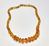 Amber or Copal Beaded Necklace