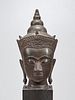 Bronze Buddha Head on Base