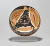 Apulian Painted Fish Plate with a Flatfish and Two Larger Fish