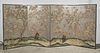 Chinese Four-Panel Painted Paper Screen