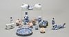Group of Japanese Blue and White Ceramics