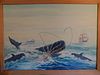 S. FERNANDES WHALING PAINTING WITH SQUID