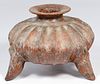 Pre-Columbian Style Colima Tripod Melon Jar