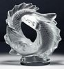 Lalique Crystal 'Deux Poissons' Sculpture