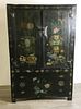 Large Paint Decorated Chinese Cabinet