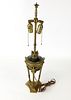 Urn Lamp With Figural Bronze Mounts