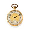G. Perret - A 18K yellow gold pocket watch, G. Perret, defects