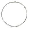 A 18K white gold and diamond necklace