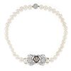 Tiffany & Co. - A platinum, diamond and cultured pearl necklace, Tiffany & Co.