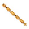 A 18K two-color gold and diamond bracelet