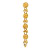 A 18K yellow gold and coins bracelet