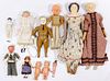 Celluloid, Bisque and Paper Mache Doll Assortment