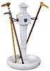 Marble Umbrella Stand with Cane Assortment