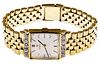 Omega 18k Yellow Gold and Diamond Case and Band Wrist Watch
