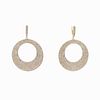 12.72TCW Designer Diamond Hoop Earrings