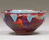 Pewabic Pottery Multi-Color Iridescent Drip Glaze Bowl