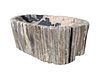 Large Petrified Wood Bowl / Wash Basin