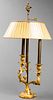 Louis XV Style Rococo Striped Bouillotte Lamp