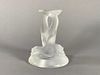 Lalique Molded and Frosted Glass Dolphin Figure