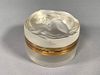 Lalique "Daphne" Crystal Covered Powder Box