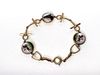 14k Yellow Gold and Essex Crystal Bracelet