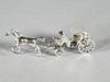 Sterling Silver Miniature Horse Drawn Carriage