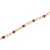 14K Diamond Ruby Tennis Bracelet