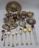 STERLING. Assorted Silver Hollow Ware and Flatware