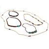 Collection of Five Native American Heishi Bead Necklaces