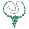 M. Christoff Emerald, Diamond, 18k White Gold Necklace