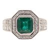 A 2.01 ct Emerald & Diamond Ring in 14K