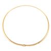 A 14K Yellow Gold Omega Necklace
