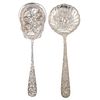 Two Baltimore Sterling Silver Berry Spoons