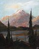 Samuel Tilden Daken Painting Lake Siskiyou Mt Shasta