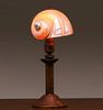 Dirk van Erp Hammered Copper Shell Lamp c1910