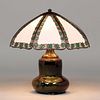 Handel Louwelsa Weller Overlay Lamp c1910