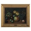 W. Levin. Still Life Flowers and Fruit, oil