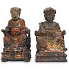 Pair Of Polychrome Chinese Figural Statues