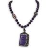 Amethyst and Crystal Pendant Necklace
