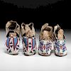 Cheyenne / Arapaho Child's Beaded Hide Moccasins from a Minnesota Collection 