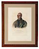 McKenney & Hall (American, 1837-1844) Hand-Color Lithograph 